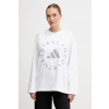 Bavlnené tričko s dlhým rukávom adidas by Stella McCartney biela farba, JM3680 S