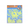 Nálepky na stenu Halloween čarodejnica svietiace v tme 38x31cm 8590331997893 Wiky