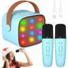REPRODUKTOR + DVOJITÝ MIKROFÓN, SADA BLUETOOTH KARAOKE 5.0