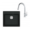 Franke Sety Kuchynský set G254MČ, fragranitový drez MRG 610-52 RTL a batéria FS 3229.031, matná čierna/chróm 114.0700.702