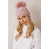 Glara Vlnená čapica s brmbolcom 969948