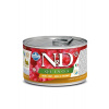 N&D DOG QUINOA SKIN&COAT QUAIL MINI WET FOOD 140 G