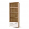 HALMAR Regál do obývačky LIMA REG3, dub sonoma/biely lesk