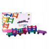 Magnetické kocky 3D vlak Playmags 155 sada 20 prvkov
