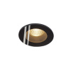 SLV PATTA-F zápustná stropní kruhová čierna 230V/500mA 9W 38° IP65 3000K 114440