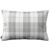 Dekoria Karin - jednoduchá obliečka, 60x40cm, sivo - biele káro, 60 x 40 cm, Edinburg, 115-79