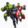 CUKROVÁ TLAČ Masa Jedlý obrázok na tortu AVENGERS HULK IRON MAN + MENO POSTAVY