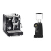 La Pavoni Cellini Classic, black + Eureka Helios 65, black