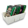 Organizér na korenie vo vreckách, zásobník, BEN3 - biely, 20x14x8