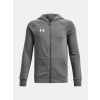 Under Armour Chlapčenská mikina UA Rival Fleece FZ Hoodie Šedá YLG