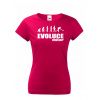 Dámske tričko pre kuželkárov Evolúcia kolky, Barva Sorbet, Velikost S Bezvatriko.cz 0434