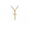 iZlato Forever Zlatý minimalistický prívesok krížik 14K IZ27369