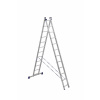 Alumet Alumet, univerzální 2-dílný žebřík, 2x14 příček, 33 x 394 cm, max. 150 kg, 5 let záruka