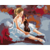 ZUTY Maľovanie podľa čísel BALETKA S HUSĽAMI Rámovanie vypnuté plátno na rám Rozmer 80x100 cm