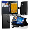 Kožený obal LG Google Nexus 4 – Wallet – čierna