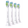 Philips HX6064/10 Sonicare Optimal White, náhradní hlavice, standardní velikost, 4 kusy, nasazovací, bílá HX6064/10