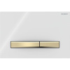 GEBERIT Sigma50 Square dvojčinné ovládacie tlačidlo, mosadz/biela, 115.672.11.2