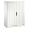 Kancelárska skriňa Omnispace - Sideboard, zalamovacie dvere, 1000 x 420 x 1345 mm, biela
