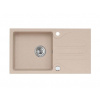 Alveus Galapagos - Granitový drez, 77x43 cm, s ovládaním odtoku, beige 1091213
