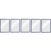 Durable 486907 DURAFRAME MAGNETIC A4 - 4869 magnetický rám DIN A4 modrá (š x v) 238 mm x 324 mm 5 ks