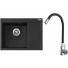 Set Sinks G20430 (dřez Rim 650 L Granblack 30 levý + baterie Elasta Nerez/Černá)