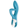 Satisfyer Embrace Me - akku vibrátor s klitorálnym ramenom (tyrkysový)