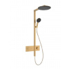 Hansgrohe Raindance Alive S - Sprchový set s termostatom, priemer 30 cm, 3 prúdy, EcoSmart, kefovaný bronz 24583140