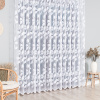 Biela záclona s celoplošným vzorom výška 210 cm