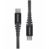 Kábel Swissten 71542010 Kevlar USB-C / USB-C, 1,5m, černý