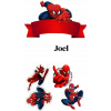 CUKROVÁ TLAČ jedlý obrázok na tortu Cukrová hmota Spiderman Spider-man SADA 6