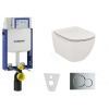 Geberit SET Kombifix 110.302.00.5 +WCzávesné Id.Standard TESI +sedátko +Sigma01 ChrMat 110.302.00.5 NF3