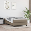 vidaXL Matrac s taštičkovými pružinami sivohnedý 100x200x20 cm látka - Šedohnedá - 130143-76159