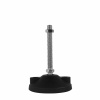 Onpira Čierne nastaviteľné nohy k stroju kyvné 15° Model: Ø100x135 mm / M12