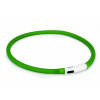 Beeztees Obojok Dogini silikónový s USB pripojením zelený 70x1cm