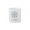 Porcelánový svietnik Let It Snow 9 cm