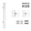 Madlo na dvere FT - MADLO kód K31 25x25 mm SP ks BIM - biela matná (FBO) | MP-KOVANIA.sk