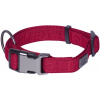 Nobby LINEN DELUXE obojok nylon červený XS-S 23-30 cm