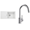 Set Blanco Favum XL 6 S + Blanco Mida-S Chróm biela