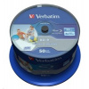 VERBATIM BD-R SL Datalife HTL (50-pack)Blu-Ray/Spindle/6x/25GB Wide Printable 43812