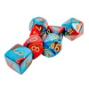 Sada kociek na RPG: Chessex - Gemini Red-Teal Gold (7 ks)
