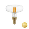 Priehľadná LED žiarovka - DASH D66, 4W, E14, 300lm, 2700K, Teplá biela, Stmievateľná