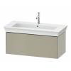 DURAVIT White Tulip závesná skrinka pod umývadlo, 1 zásuvka, 984 x 458 x 410 mm, taupe matná, WT424206060