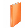 ESSELTE Zakladač 4-krúžkový Leitz WOW celoplastový 4cm oranžový