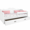 Posteľ Magnat Furniture Bed Miki 80 x 160 cm biela (Nová kolekcia peny peny peny+)