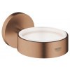 Grohe Essentials Držiak pohára/mydlovničky, kefovaný Warm Sunset 40369DL1-GR