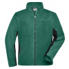 James&Nicholson Pánska fleecová mikina JN842 Dark Green 5XL