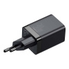 Rýchlonabíjačka Baseus Super Si Pro USB + USB-C 30W sieťová nabíjačka (čierna)