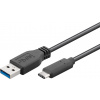 PremiumCord USB-C/male - USB 3.0 A/Male, černý, 3m