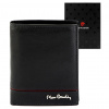 Pánska kožená peňaženka Pierre Cardin YS605 326 čierno-červená 10 x 13 x 3 cm