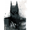 ZUTY Maľovanie podľa čísel - TEMNÝ BATMAN V ČIERNOBIELEJ Rámovanie: vypnuté plátno na rám, Rozmer: 40x50 cm